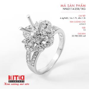 Vỏ Nhẫn Kim Cương Vàng Trắng